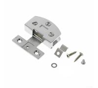 A Practical Solution Non Opening Zinc Alloy Hinges for Your Furniture's Glass Doors (Silver)