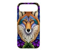 A Prairie Wolf Surrounded By A Wreath Of Pasque Flower Case for iPhone Air