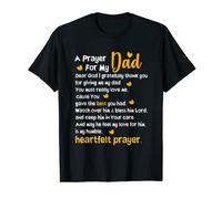 A Prayer for My DAD Fathers Day Tee with Sayings Daddy Love T-Shirt