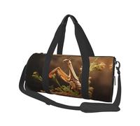 A Praying Mantis Travel Duffel Bag Sports Gym Bag, Lightweight Overnight Weekender Bag With Shoes Compartment Yoga Gym Sports Bag For Men Women