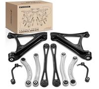 A-Premium 10Pcs Rear Suspension Kit, Lower Upper Rearward Forward Control Arm Stabilizer Bar Link Compatible with Audi Q7 2007-2015 & Porsche Cayenne 2003-2006 2008-2010 & Volkswagen Touareg 2004-2010
