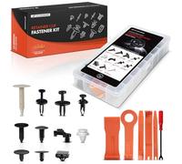 A-Premium 110PCS (11-Type) Car Retainer Clips Kit Compatible with Dodge Grand Caravan 2008-2020 Bumper Fender Door Trim Panel Mud Auto Push Pin Plastic Rivet Fastener Replacement Set w/Removal Tool