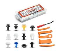 A-Premium 120 PCS (11 Sizes) Car Retainer Clips Kit Compatible with Tesla Model 3, Model X 2016-2023, Model Y Trim Panel Bumpers Auto Push Pin Plastic Rivet Fastener Replacement Set, w/Removal Tool