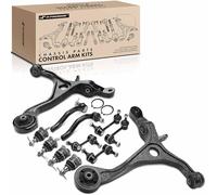 A-Premium 12Pcs Suspension Kit, Front Lower Control Arm, Ball Joint, Tie Rod End, Front Rear Sway Bar, Compatible with Honda Accord 2003-2007 Acura TSX 2004-2008 2.4L Replace# 51350SDAA03, 51460SDAA11