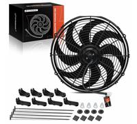 A-Premium 16'' 16 inch Slim Fan Pull Universal Electric Radiator Cooling Fan Assembly, 12V 120W with Mount Kit