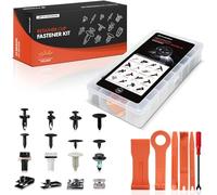 A-Premium 160PCS (16 Sizes) Car Retainer Clip Kit Compatible with Mercury Sable 2008-2009 Bumper Cover Hood Insulation Mud Shield Auto Push Pin Plastic Rivet Fastener Replacement Set with Removal Tool