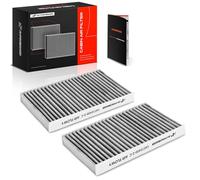 A-Premium 2-PC Cabin Air Filter Compatible with Jeep JL Series Wrangler 2018-2024, JT Series Gladiator 2020-2023, 2.0L 3.6L 6.4L, Replace# PC99848X