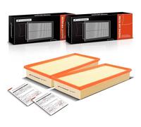 A-Premium 2-PC Engine Air Filter Compatible with Audi Q7 & Land Rover Range Rover & Porsche Cayenne & Volkswagen Touareg, 2004-2018, Flexible Panel, Replace# 95511013110