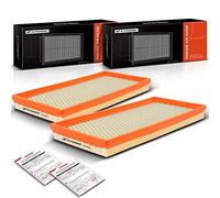A-Premium 2-PC Engine Air Filter Compatible with Jeep TJ, Wrangler 1997 1998 1999 2000-2006, 2.4L 2.5L 4.0L