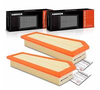 A-Premium 2-PC Engine Air Filter Compatible with Mercedes-Benz W204 W205 C250, R172 SLK250, 2012 2013 2014 2015, L4 1.8L, Flexible Panel, Replace# 2710940304