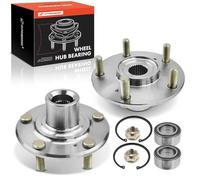 A-Premium 2 x Front Wheel Bearing and Wheel Hub Kit Compatible with Honda Accord 2003-2007, Civic 2006-2015, Element 2007-2010, Acura ILX 2013-2018, TL 2004-2008, TSX 2004-2008, Non-ABS