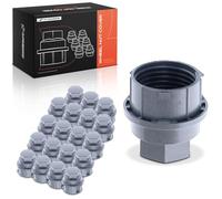 A-Premium 20-Pack 24mm Wheel Lug Nut Covers Compatible with Chevrolet Equinox, Malibu, Impala, Camaro, Corvette, Volt, HHR, Cobalt, Cavalier, Impala Limited, Lumina, Monte Carlo & Buick Lucerne