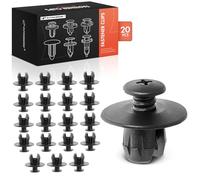 A-Premium 20PCS Radiator Support & Air Deflector Shield Retainer Clips - Compatible with Jaguar XJ 2010-2018, XJR 2014-2017, XJR575 2018, Auto Car Nylon Push Pin Fastener - Fits 0.47 in. Hole