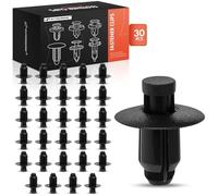 A-Premium 30PCS Nylon Cowl & Bumper Retainer Clip Push-Type Compatible with Kia Rio & Hyundai Genesis, Veracruz, 2009-2024 - For 7mm Hole