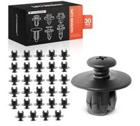 A-Premium 30PCS Radiator Support & Air Deflector Shield Retainer Clips - Compatible with Jaguar XJ 2010-2018, XJR 2014-2017, XJR575 2018, Auto Car Nylon Push Pin Fastener - Fits 0.47 inch Hole