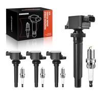A-Premium 4x Ignition Coils and Coil Packs, Iridium Spark Plug Kits Compatible with Suzuki SX4 2007 2008 2009 Grand Vitara 2006 2007 2008 L4 2.0L