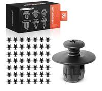 A-Premium 50PCS Radiator Support & Air Deflector Shield Retainer Clips - Compatible with Jaguar XJ 2010-2018, XJR 2014-2017, XJR575 2018, Auto Car Nylon Push Pin Fastener - Fits 0.47 in. Hole