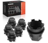 A-Premium 6PCS 27mm Wheel Lug Nut Covers Compatible with Chevrolet Silverado 1500, Tahoe, Astro, Avalanche 1500, Express 1500, Suburban 2500 & GMC Sierra 3500, Yukon XL 1500, Safari, Savana 1500