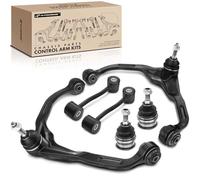 A-Premium 6Pcs Front Suspension Kit Upper Control Arm and Ball Joint Assembly Sway Bar Link Stabilizer link Compatible with Jeep Liberty 2008-2012 Dodge Nitro 2007-2011