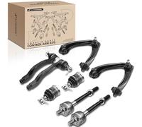 A-Premium 8Pcs Front Upper Control Arms Assembly Ball Joints Tie Rod End Links Compatible with Honda CR-V 1997-2001 L4 2.0L