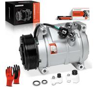 A-Premium A/C AC Compressor with Clutch Compatible with Chevrolet Traverse 2009-2012 GMC Acadia 2007-2012 Buick Enclave 2008-2012 Saturn Outlook 2007-2010