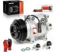 A-Premium AC Compressor Compatible with Chrysler Town & Country 200 Dodge Avenger Grand Caravan Journey Ram C/V Volkswagen Routan