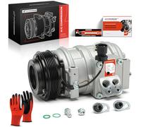 A-Premium AC Compressor with Clutch Compatible with BMW E36 323i 323is 325i 325is 325iX 328is, 525i 525iT 530i 540i, 740i 740iL 750iL, 840Ci 850i, M3, only fit 10PA17C