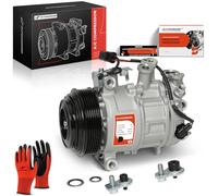 A-Premium Air Conditioner AC Compressor with Clutch Compatible with Mercedes-Benz C250, C300, C350e, C43 AMG, C63 AMG, E200, E250, E300, E350, E400, E450, GLC250, GLC300, SLC300, SLK300, Metris & More