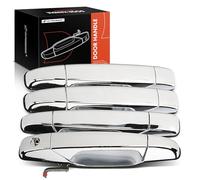 A-Premium Chrome Exterior Door Handles Compatible with Cadillac, Chevy & GMC Models - 2007-2014 - Silverado 1500 2500HD 3500HD Suburban Tahoe Avalanche Sierra Yukon Escalade - 4-PC Set, Front and Rear