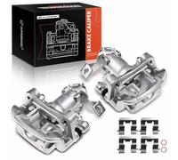 A-Premium Disc Brake Caliper Assembly with Bracket Compatible with Kia Models - Soul 2014 2015 2016 2017 2018 2019, L4 1.6L/2.0L - Rear Driver and Passenger Side, 2-PC Set