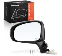 A-Premium Driver Side Power Door Mirror Compatible with Toyota Prius V 2012 2013 2014 2015 2016 2017 - Heated Manual Folding Black Outside Rear View Mirror