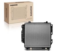 A-Premium Engine Coolant Radiator with Transmission Oil Cooler Compatible with Jeep Wrangler 87-95 97-06, TJ 97-06, 2.4L 2.5L 4.0L 4.2L, Automatic Transmission, Replace# 1682, 52080183AC