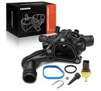 A-Premium Engine Coolant Thermostat and Housing Assembly with Sensors - Compatible with Mini Cooper 2007-2013, Cooper Countryman 2011-2013 - DOHC, 1.6L - Replace# 11537534521