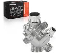 A-Premium Engine Coolant Thermostat Housing Assembly with Sensor Compatible with BMW X3 2007-2011, 1 Series M 2011, Z4 2006-2016, 128i 2008-2013, 135i/528i/535i 2008-2010, 323i 2009-2011, 2.5L 3.0L