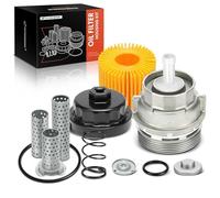 A-Premium Engine Oil Filter Cap Assembly Kit Compatible with Toyota and Lexus Vehicles - 2005-2021 - Avalon, Camry, Highlander, RAV4, Sienna, Tacoma, Venza - Replaces 15620-31060, 15643-31050