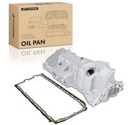 A-Premium Engine Oil Pan Sump with Drain Plug & Gasket Compatible with BMW X5 2011-2013, X6 2011-2014, 3.0L 4.4L