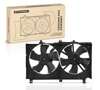 A-Premium Engine Radiator Cooling Fan Assembly Compatible with Select Infiniti & Nissan Models - G35 2003-2007, 350Z 2003-2007 - Replace# 21481CF40B, 21483CD000