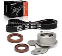 A-Premium Engine Timing Belt Kit Compatible with Mitsubishi Mirage 1987-1990, Precis 1990-1994 & Hyundai Excel 1990-1994, Scoupe 1991-1993 & Eagle Summit 1989-1990, Vista & Plymouth Colt & Dodge Colt