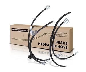 A-Premium Front Side Brake Hydraulic Hose Compatible with Ford and Lincoln Models - Expedition 2002-2004 4.6L 2002-2006 5.4L, Navigator 2002-2006 5.4L, 4WD - Replace# 2L1Z2078BA, Pack of 2