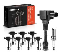 A-Premium Ignition Coil Packs and Spark Plugs Kits Compatible with Nissan Titan 2004-2007 Armada 2005-2006 Pathfinder Armada INFINITI QX56 5.6L 8-PC Set