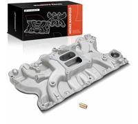 A-Premium Intake Manifold Replacement for Ford 429-460 1966-1968 385 Series Big-Block, Aluminum, Satin Finish, Dual Plane, V8