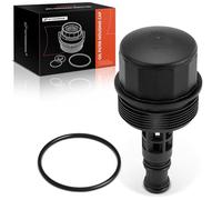 A-Premium Oil Filter Housing Cap Assembly Compatible with Mercedes-Benz C230, C250, C280, C300, E280, E350, E550, GLK350, GL550, S450, CLS550, G550, SL550, SLK300, S400, CLK550, Replace# 2721800038