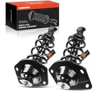 A-Premium Pair 2 Rear Complete Suspension Strut & Coil Spring Assembly Compatible with Chevrolet Camaro 2010-2015 Replace# 173030L 173030R