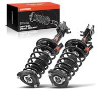 A-Premium Rear Pair (2) Complete Strut & Coil Spring Assembly Compatible with Hyundai Tiburon 2003 2004 2005 2006 2007 2008, Driver and Passenger Side
