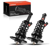 A-Premium Rear Pair (2) Complete Strut & Coil Spring Assembly Compatible with Mini Cooper 2002-2006 Hatchback, Cooper 2005-2008 Convertible, Driver and Passenger Side