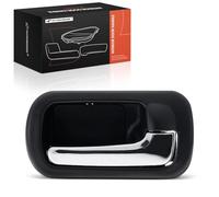 A-Premium Rear Right Passenger Side Interior Door Handle Compatible with Honda Civic 2001 2002 2003 2004 2005, Black Housing with Chrome Lever, Replace# 72620-S5N-C01ZA