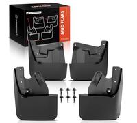 A-Premium Set of 4PCS Mud Flaps Splash Guards Mudguards Mudflaps with Hardware Kits Accessory Compatible with Toyota Tundra 2022 2023, 2022-2023, Black Color, Front LH RH and Rear LH RH