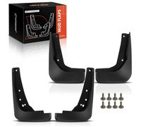 A-Premium Set of 4PCS Mud Flaps Splash Guards Mudguards Mudflaps with Hardware Kits Accessory Compatible with Audi A3 A3 Quattro 2015-2019, Sedan, Black Color, Front LH RH & Rear LH RH