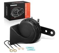 A-Premium Snail Horn Low Tone Universal Electric Horns - 12V 110dB - Compatible with most Universal Car, Trucks, Scooter, Motorcycles & Special Vehicles, 80 mm