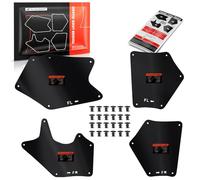 A-Premium Splash Guards Fender Liner Shields Compatible with Toyota Tundra Sequoia 2007-2020 Front and Rear 4-PC Set